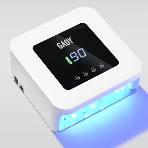 GAOY Cordless UV LED Nail Lamp 7800mAh Rechargeable