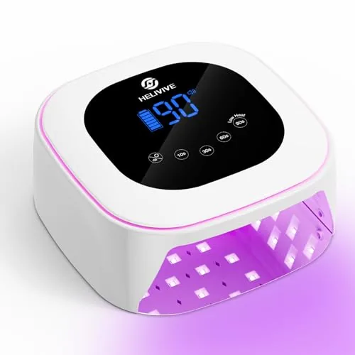 HELIVIVE 80W Cordless UV LED Nail Lamp Rechargeable