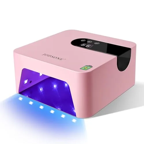 JODSONE Portable Rechargeable UV Nail Lamp with LCD Display