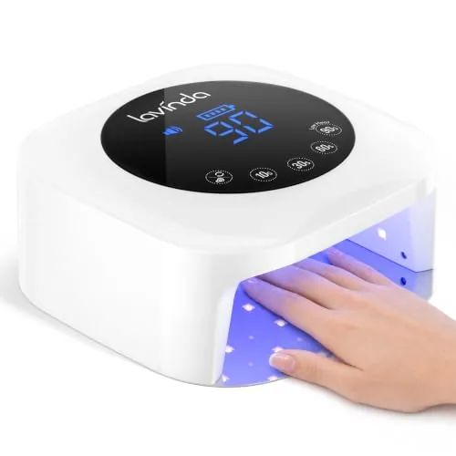 Lavinda Cordless 54W UV LED Gel Nail Lamp