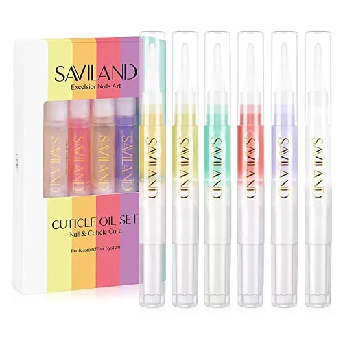 SAVILAND Cuticle Oil Pen 6-Pack Vitamin E Treatment