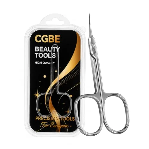 CGBE Curved Cuticle Scissors Fine Pointed Tip