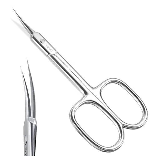 THRAU Cuticle Scissors Extra Fine Surgical Steel 3.7in