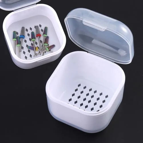 SUTOKAKA Nail Tool Sterilizer Box with Drain Basket