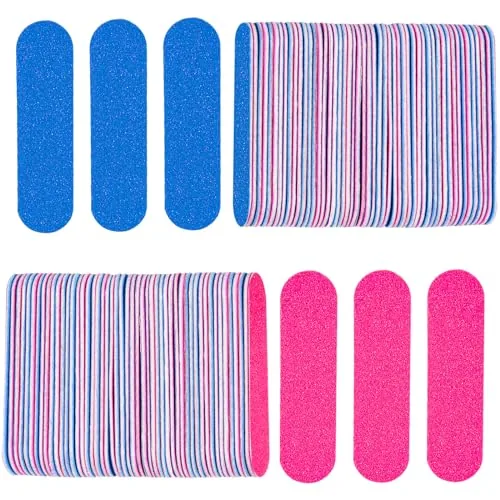 KISEER 2-Inch Disposable Double-Sided Emery Boards 100-Pack