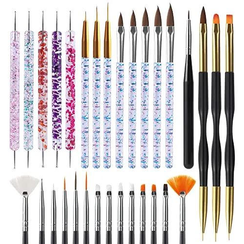 Artdone 31pc Nail Art Brush Set with Dotting Tools