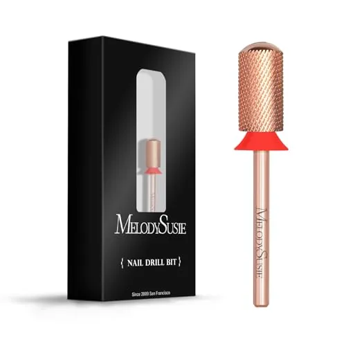 MelodySusie Large Barrel Carbide Nail Drill Bit Fine Grit