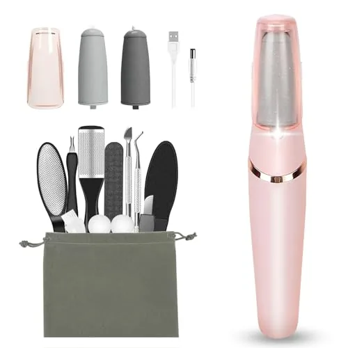 Haootadiy Electric Callus Remover 12-in-1 Pedicure Kit