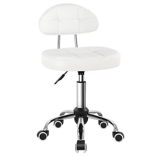 BFTOU Square Swivel Stool with Back, Budget Pick