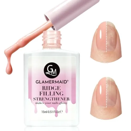 GLAMERMAID Nail Strengthener Ridge Filler Nude Polish