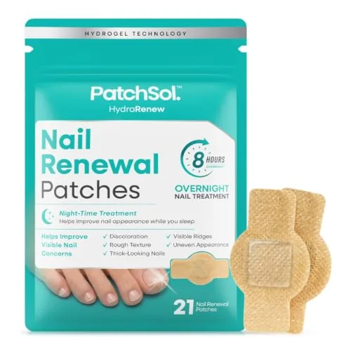 PatchSol HydraRenew Overnight Hydrogel Nail Patches 21ct