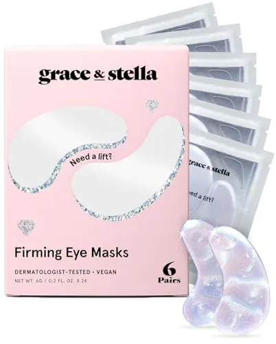 grace & stella Peptide Eye Patches with Niacinamide & Rice
