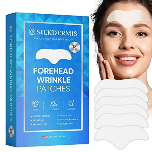 SILKDERMIS Forehead Wrinkle Patches with Aloe and Collagen