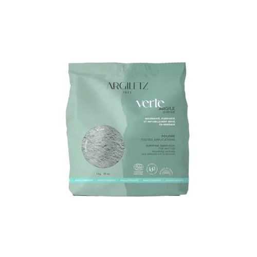 Argiletz Green Illite Clay 1kg Sun-Dried French