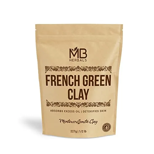MB Herbals French Green Clay 8 oz Pure Montmorillonite