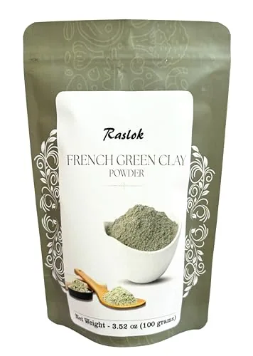 Raslok French Green Montmorillonite Clay Face Mask 100g