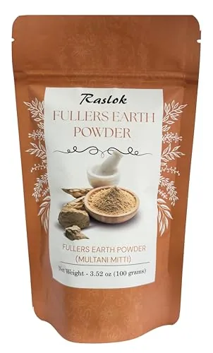 Raslok Fullers Earth Powder Pure Unscented Multani Mitti