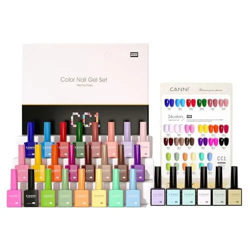 CANNI CC1 30-Piece Hema-Free Gel Polish Set 9ml