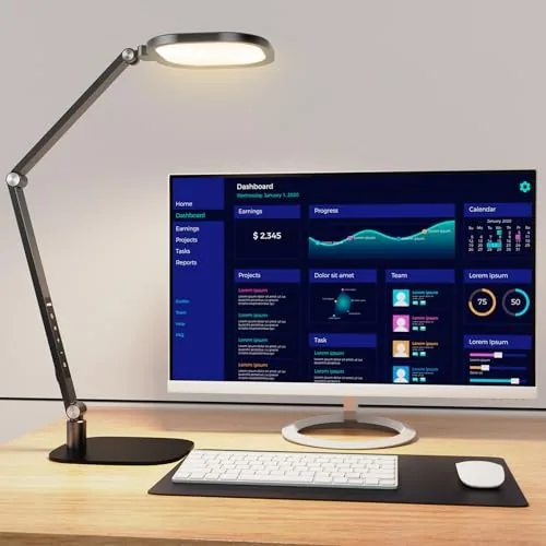 LitONES LED Desk Lamp with Webcam Light Dual Function