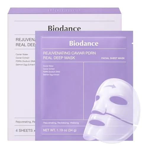 BIODANCE Rejuvenating Caviar PDRN Real Deep Mask, Overnight 