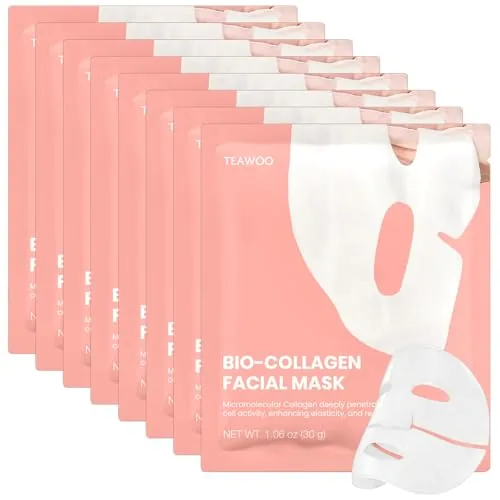 TEAWOO Bio-Collagen Hydrogel Mask 8-Pack Color-Changing