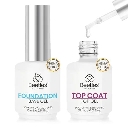 Beetles HEMA-Free Gel Base and Top Coat Set 15ml