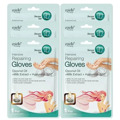 Epielle Coconut Oil Hand Mask Gloves 6 Pairs