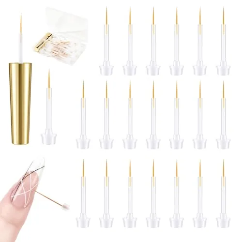 BQAN 20-Pc String Liner Brush Set for Gel Polish