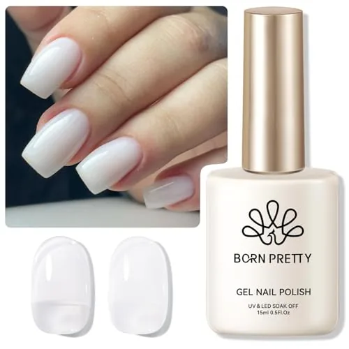 Born Pretty Milky White Sheer Jelly Gel Polish 15ml