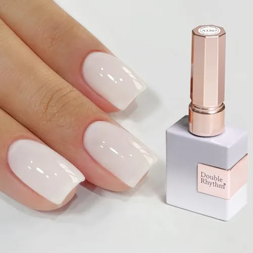Double Rhythm Milky White Gel Polish 15ml HEMA-Free