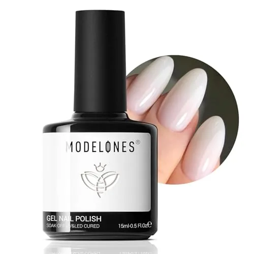 modelones Milky White Jelly Gel Polish 15ml