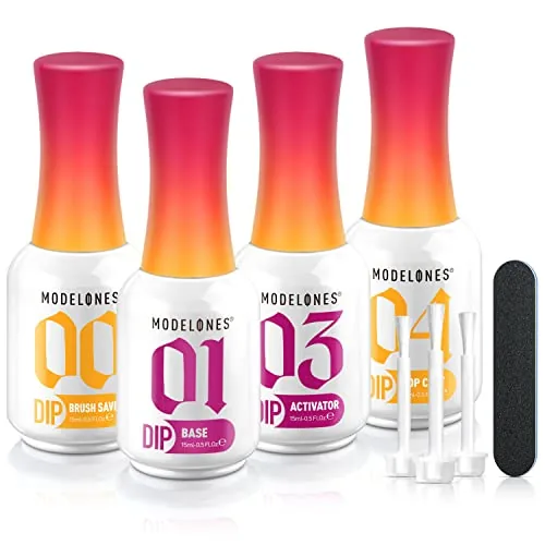 modelones Dip Powder Liquid Set 8-Piece No-UV Kit
