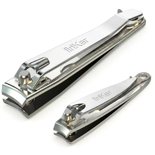 FiriKer Nail Clippers Set with Integrated Nail File