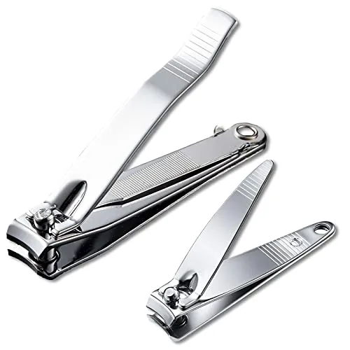 ULYSIA 2-Piece Stainless Steel Nail Clipper Set