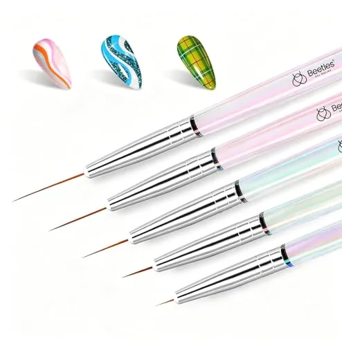 Beetles 5-Piece Nail Art Liner Brush Set