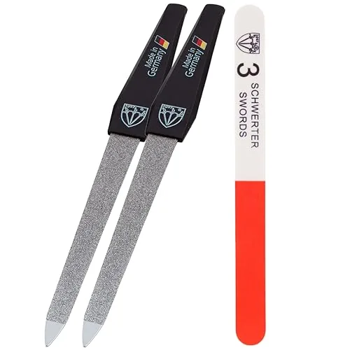3 Swords Sapphire Nail File Set with 3-Way Buffer