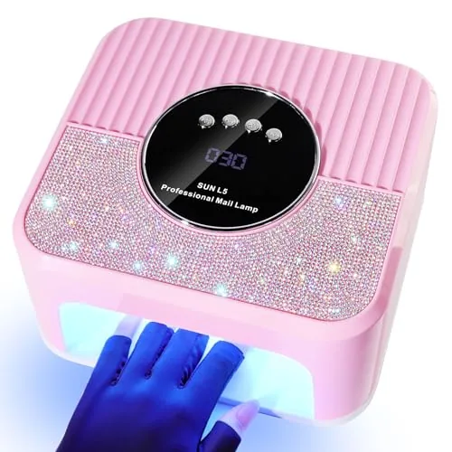 LimeGirl UV LED Nail Lamp Kit with Gloves