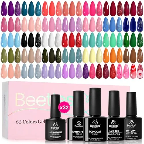 Beetles Fall Gel Polish Set 32 Colors Fingertip Palette