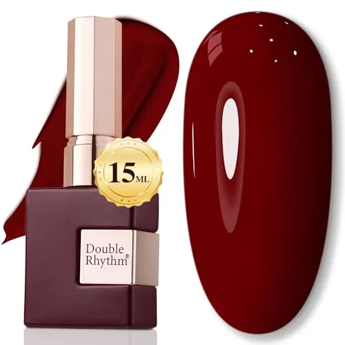 Double Rhythm Burgundy Soak-Off Gel Polish 15ml