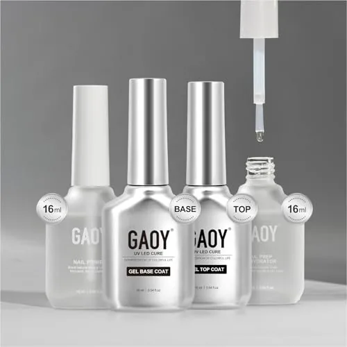 GAOY Acid-Free Nail Prep and Gel Coat Set 16ml