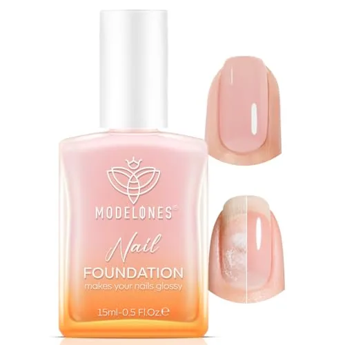 Modelones Peachy Pink Nail Strengthener and Growth Polish