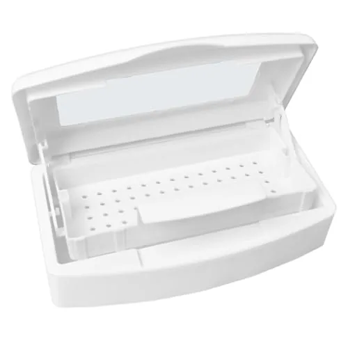 TOPCOMWW Nail Tool Sterilizer Box with Lift Basket