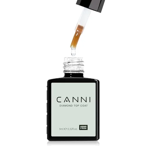 CANNI Tempered Gel Top Coat No-Wipe High Gloss 9ml