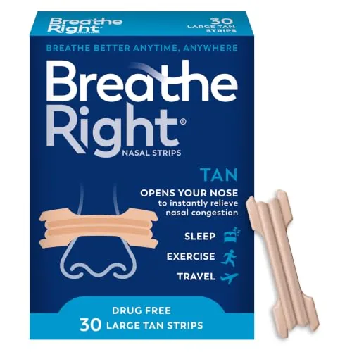 Breathe Right Large Tan Nasal Strips 30ct