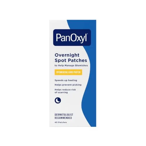 PanOxyl PM Overnight Hydrocolloid Spot Patches 40ct