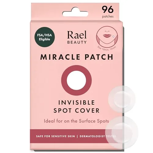 Rael Miracle Invisible Hydrocolloid Acne Patches 96ct