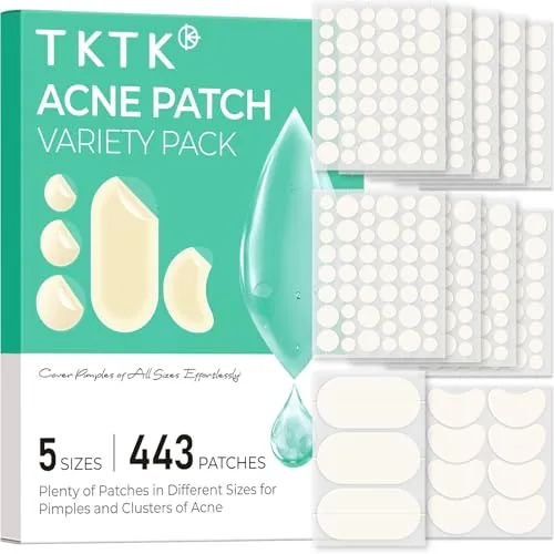TKTK 443-Count Hydrocolloid Pimple Patch Variety Pack