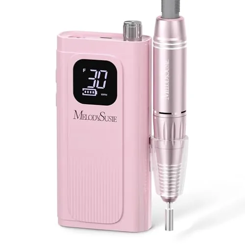 MelodySusie SC300F Cordless Clip-On Nail Drill 30K RPM