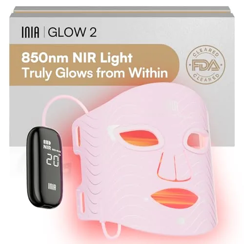INIA Red Light Therapy Mask 630nm + 850nm NIR