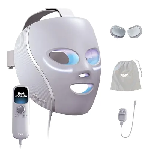 Shark CryoGlow LED Face Mask with Under-Eye Cooling
